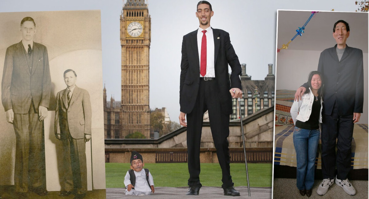 Trois des hommes les plus grands jamais recensés vivent ou ont vécu à notre époque