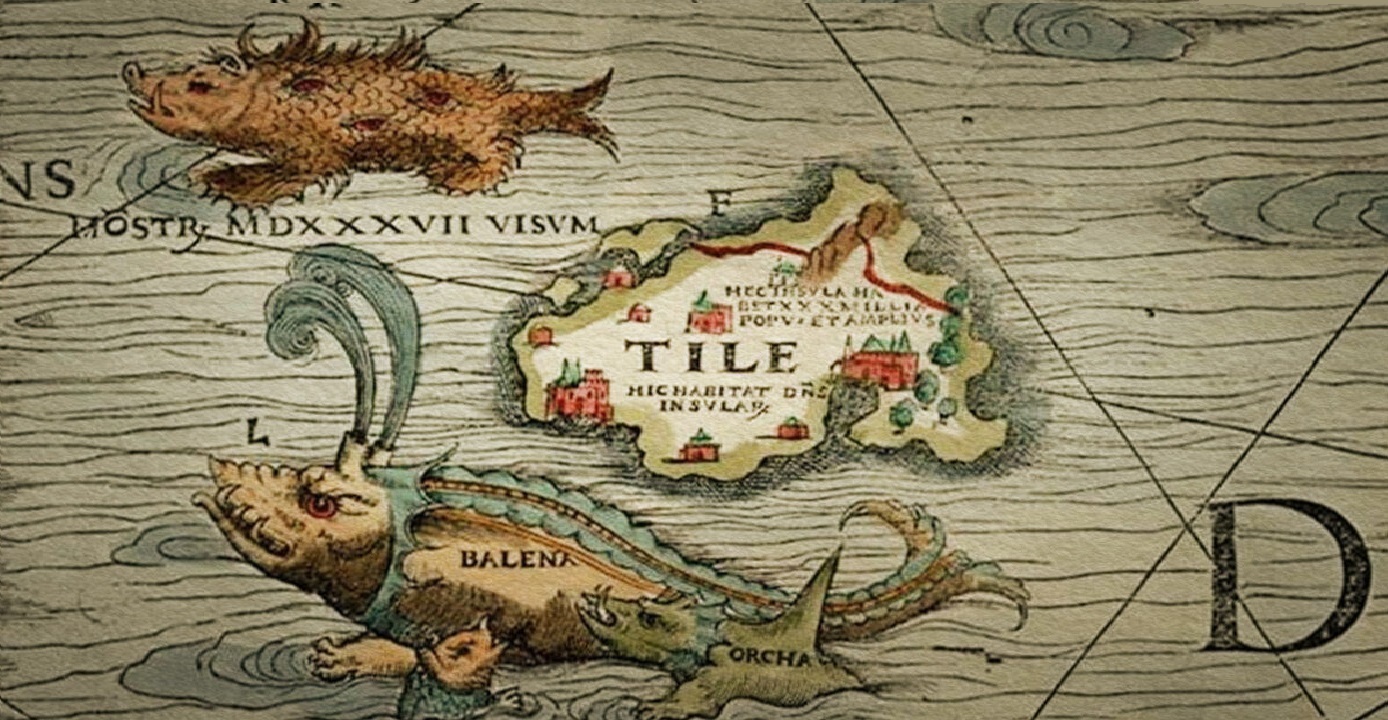 Que représentent les étranges créatures marines dessinées sur les cartes médiévales?