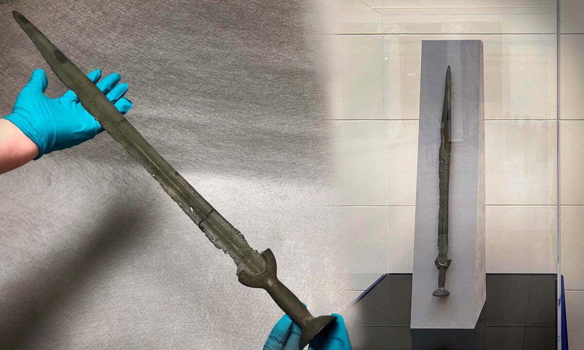 Field Museum: une réplique d&rsquo;épée découverte dans le Danube se révèle être une authentique lame de l&rsquo;âge du bronze, ancienne de 3000 ans