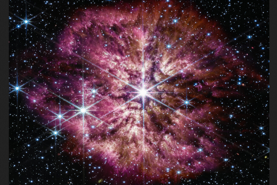 Une étoile sur le point d’exploser capturée par le télescope James-Webb: une image impressionnante et rare