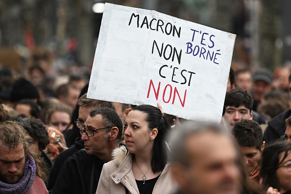 Alsace: les gendarmes repoussent les manifestants avant la visite d&rsquo;Emmanuel Macron