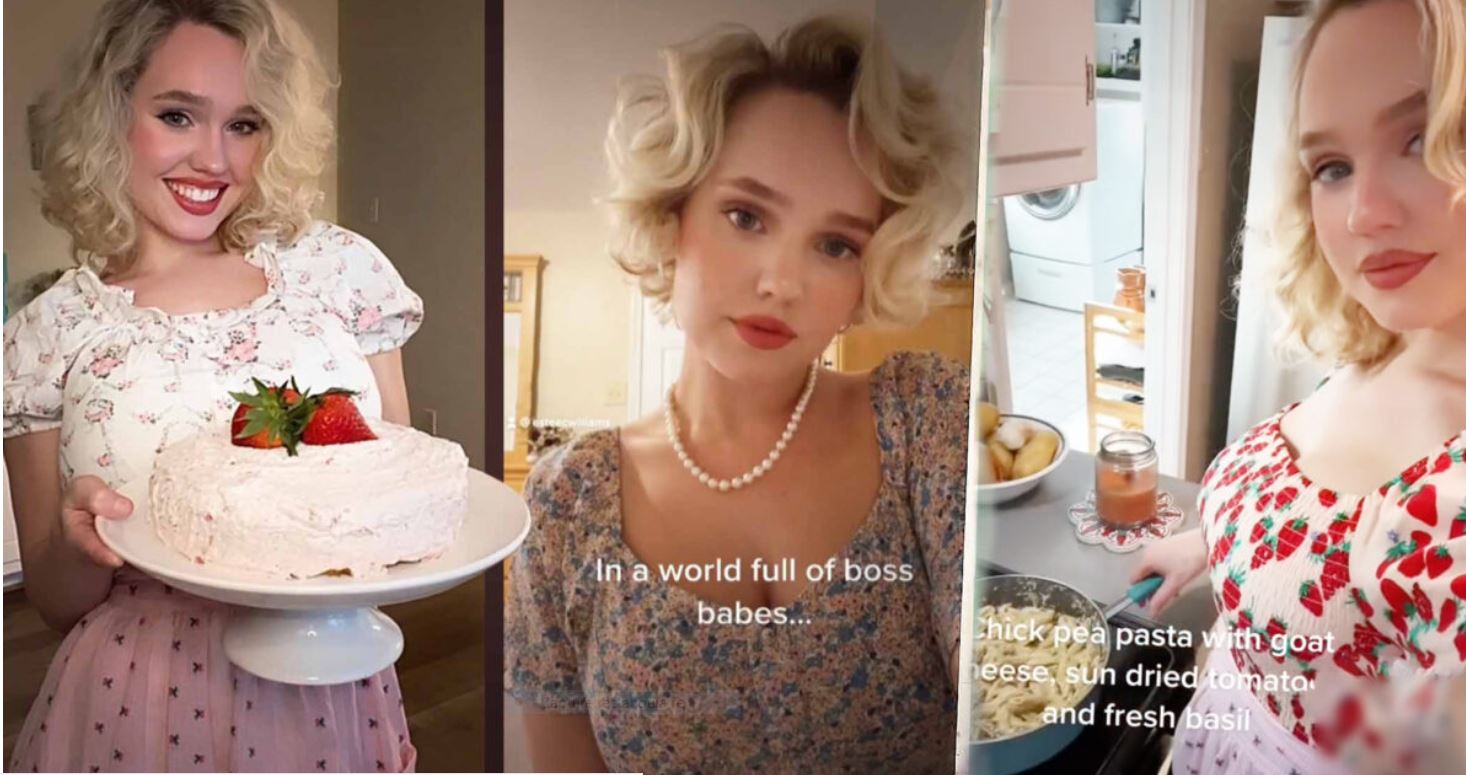 Une femme aime la tendance «ultraconservatrice» Tradwife inspirée des années 1950 – certains la qualifient «d&rsquo;extrémiste de l&rsquo;ultradroite»