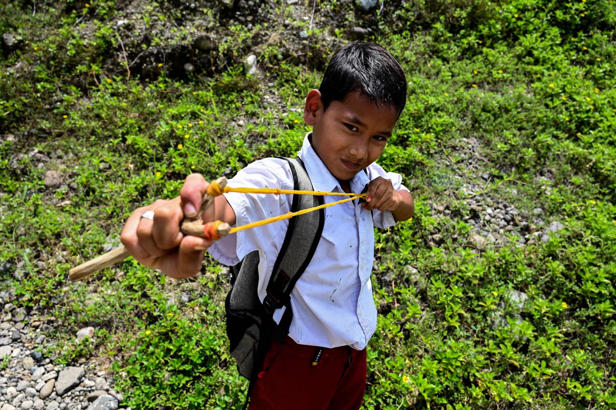 Un adolescent américain sauve sa sœur d&rsquo;un enlèvement avec un lance-pierre