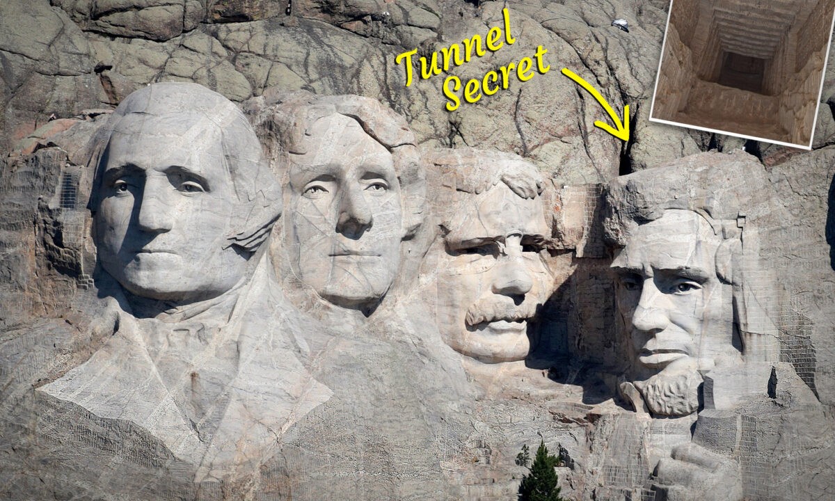 Un tunnel « secret » se cache derrière la tête de Lincoln à Rushmore