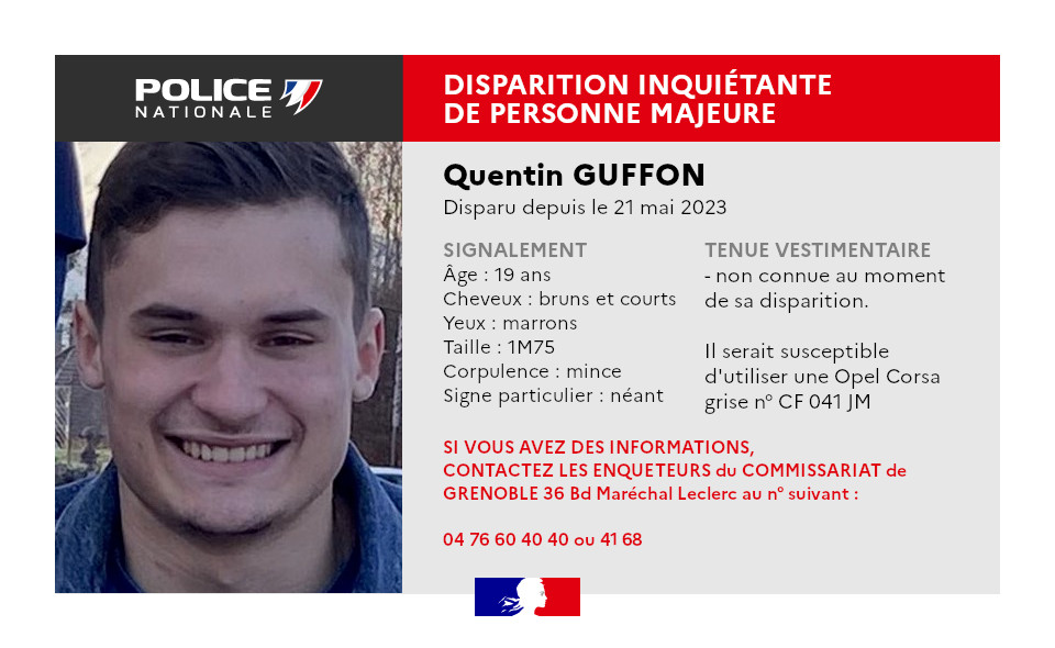 Haute-Savoie : un jeune homme de 19 ans porté disparu