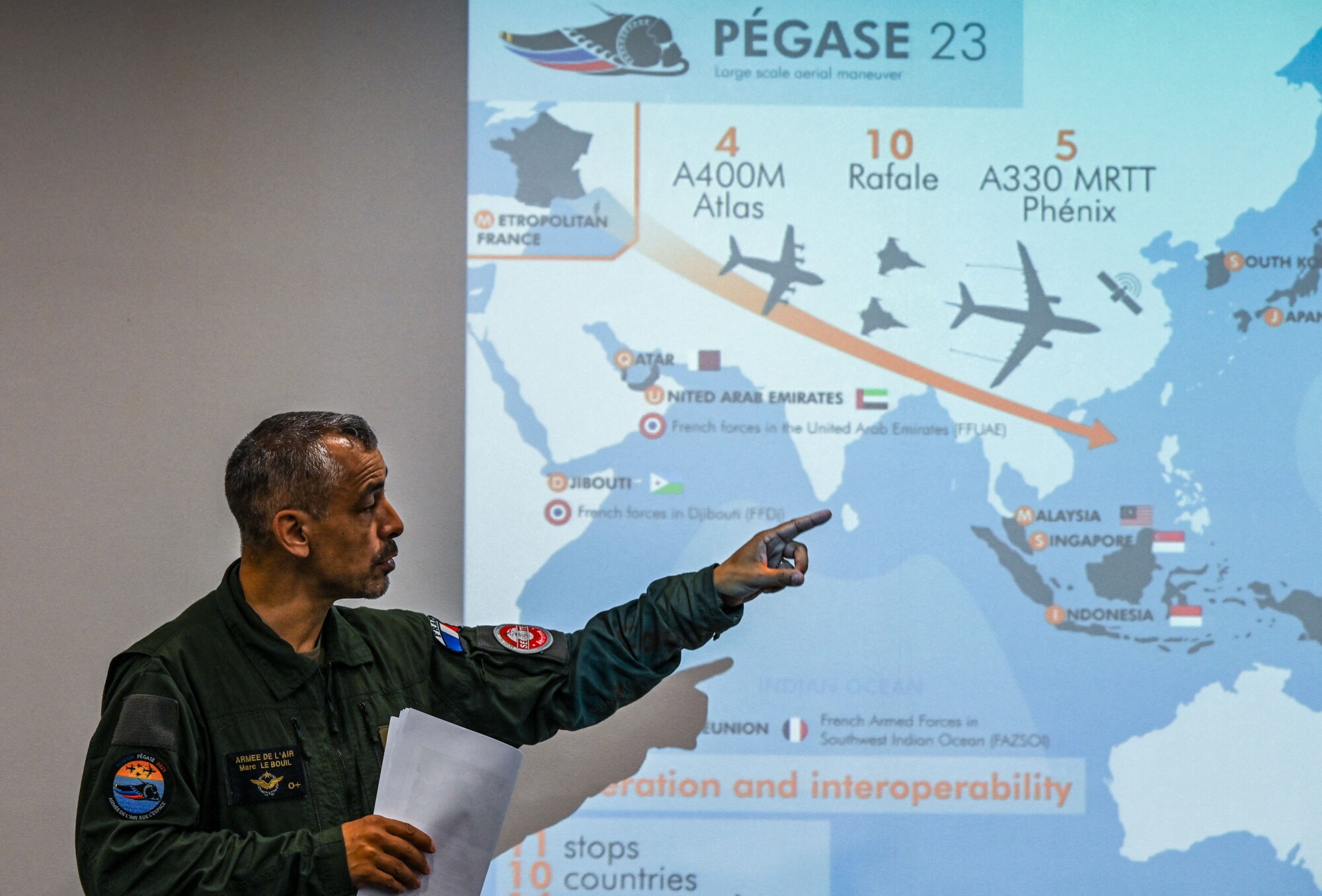 Paris déploie une vingtaine d&rsquo;avions en Indopacifique cet été