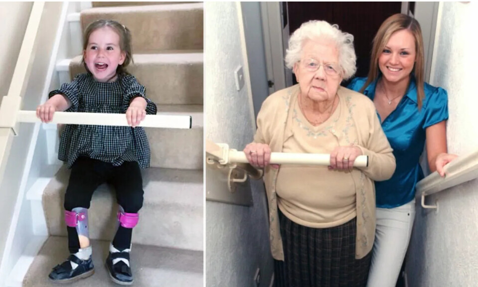 Une maman invente un gadget génial pour les adultes et les enfants qui ont du mal avec les escaliers