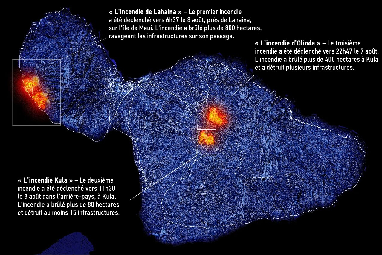 Incendies de Maui : défier les barrages de police a permis de sauver des vies