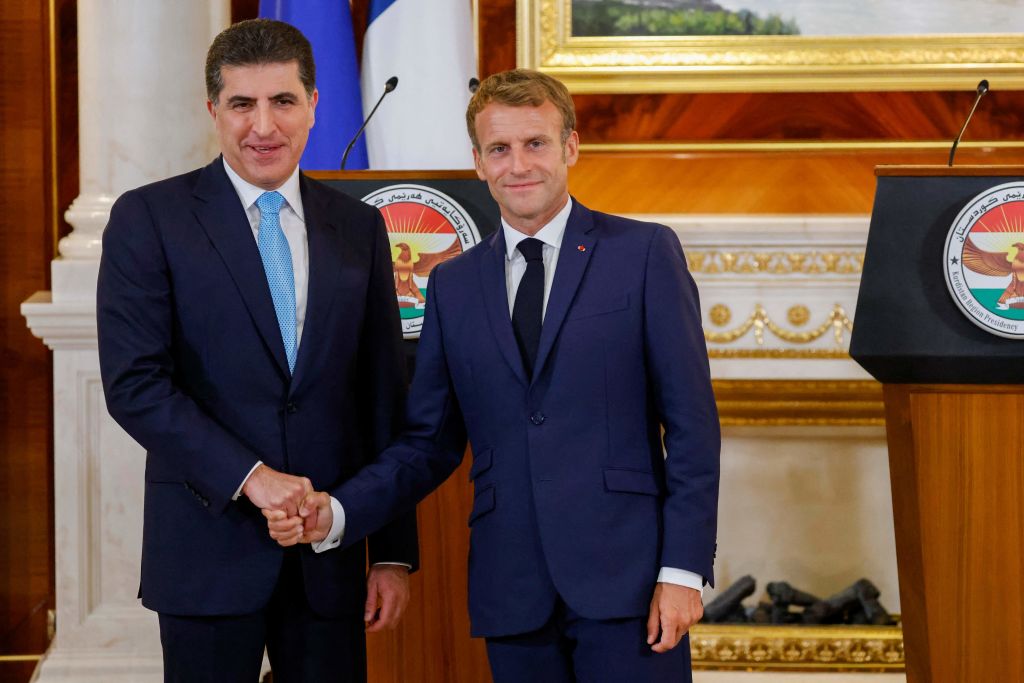 Emmanuel Macron reçoit le Président du Kurdistan irakien, Netchirvan Barzani