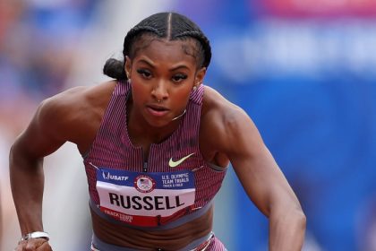 Athlétisme : meilleure performance mondiale pour Masai Russell sur un 100 m haies de feu aux sélections US