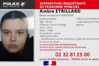 Rouen : la police lance un appel à témoins après la disparition inquiétante d’une jeune fille de 14 ans