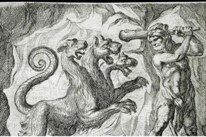 La mort et le chien à trois têtes des enfers