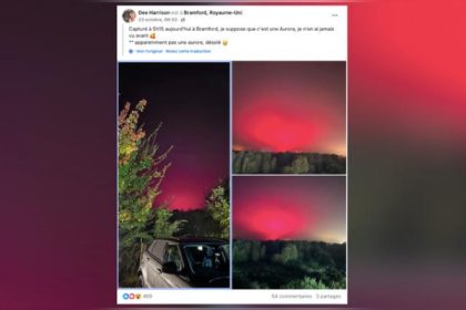 Une Britannique pensait publier des photos d&rsquo;aurores boréales… les internautes interviennent