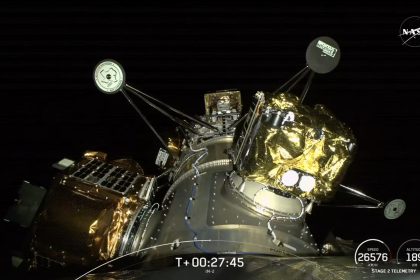 L&rsquo;atterrisseur lunaire de la NASA s&rsquo;envole vers le pôle sud de la Lune