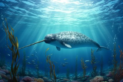 En Arctique, des drones révèlent le comportement joueur des narvals