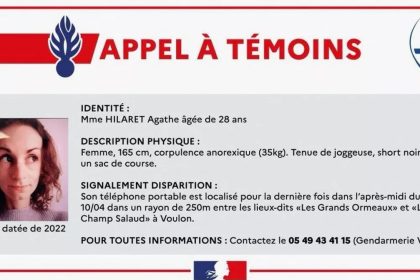 Joggeuse de 28 ans disparue dans la Vienne: des gendarmes mobiles en renfort pour retrouver Agathe Hilairet