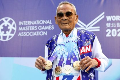 A 105 ans, Sawang Janpram est le plus vieil athlète des World Master Games
