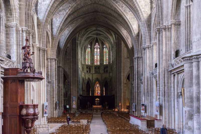 La nef de la cathédrale Saint-André, Bordeaux (CC BY 4.0)